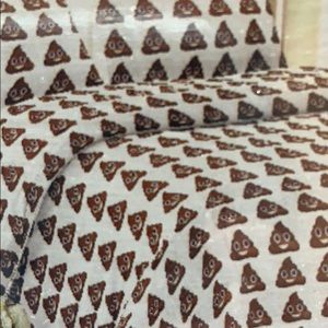 Queen Poop Emoji Sheet Set NWT